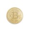 Moneda de colectie Bitcoin cu carcasa protectie, aurie