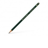 Creion grafit 2B hexagonal Castell 9000 Faber-Castell