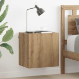 vidaXL Dulap TV de perete Stejar Artizanal 40,5x30x40cm Lemn compozit 882935