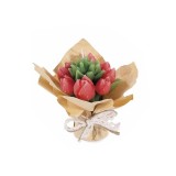 Cumpara ieftin Lumanare tip buchet Lalele rosii 9,5x7,5x12 H