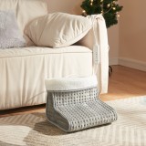 Incalzitor electric picioare Bari 26x30x30cm gri cu controler [en.casa] HausGarden Leisure