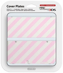 Carcasa Nintendo Stripes Nintendo 3Ds Pink And White foto