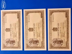 Bancnote UNC si consecutive 500lei din 1940 foto