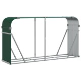 Cumpara ieftin Suport pentru busteni verde 234x45x100 cm otel galvanizat