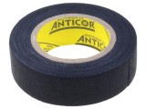 Bandă textilă neagră 19mm x 10m 250um