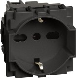 Priză Schuko 2M 16A negru Living Now &ndash; LEGRAND | KG4140A16