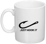 Cana alba personalizata &quot;Just Hook It&quot;, INOVATIX&reg;. 330ml, Oem