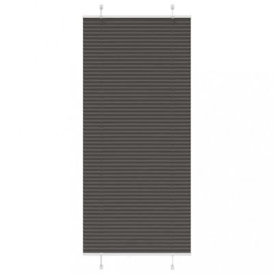 Jaluzea plisată negru 90x200 cm Lățime țesătură 89,4cm poliester foto
