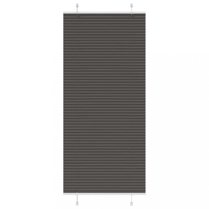 Jaluzea plisată negru 90x200 cm Lățime țesătură 89,4cm poliester