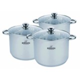 Set oale inox 6 piese, Bohmann,20 22 24cm