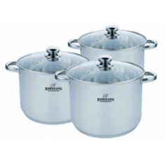 Set oale inox 6 piese, Bohmann,20 22 24cm foto
