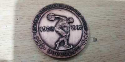 QW1 102 - Medalie - Academia nationala de educatie fizica si sport 75 ani - 1997 foto