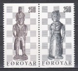 Feroe 1983 - Piese de șah din Nols&oacute;y. MNH