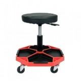 Scaun pivotant atelier telescopic, max 140kg, Yato