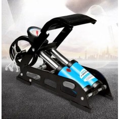 Pompa bicicleta de picior (cilindru dublu)