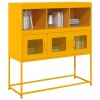 Gossi dulap, galben mustar, 100,5x39x107 cm, otel laminat la rece