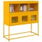 Gossi dulap, galben mustar, 100,5x39x107 cm, otel laminat la rece