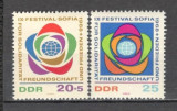 D.D.R.1968 Festivalul mondial al tineretului si studentilor Sofia SD.240, Nestampilat