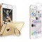 Pachet husa Apple iPhone 6 Plus/6S Plus,MyStyle Elegance Luxury 3in1 Ring Gold, folie de sticla gratis