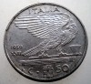 2.313 ITALIA WWII VITTORIO EMANUELE III 50 CENTESIMI 1939 R XVII NEMAGNETICA, Europa