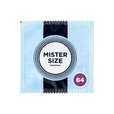 Prezervativ ultra-subțire MISTER SIZE 2XL, lubrifiat și rezistent, diametru 64 mm, 1 bucată