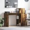 vidaXL Birou cu raft Stejar afumat 108 x 55 x 103.5 cm Lemn compozit