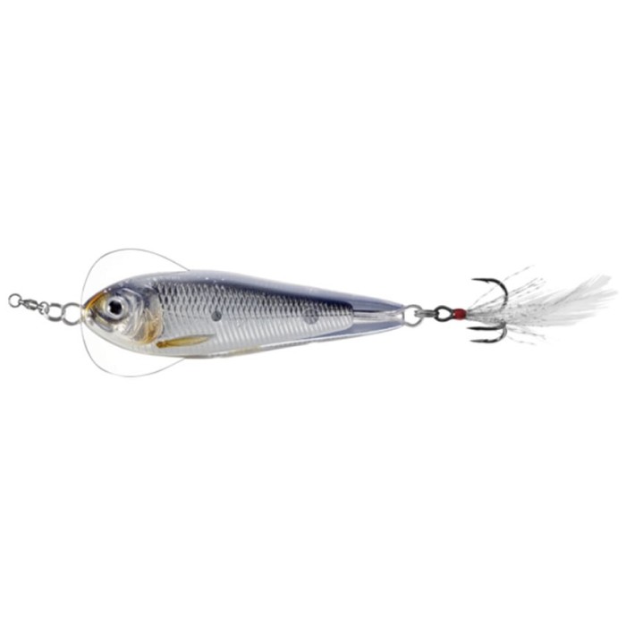 Lingurita Oscilanta LIVE TARGET Flutter Shad Sinking, Silver / Black, 7cm, 28g