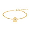 Esma - Bratara personalizata pentru picior cu floricica din argint 925 placat cu aur galben 24K