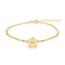 Esma - Bratara personalizata pentru picior cu floricica din argint 925 placat cu aur galben 24K