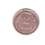 Moneda Ungaria 2 filler 1938, stare buna, curata