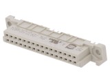 Soclu DIN 41612 tip 2B mamă 32 PIN THT drept termoplast