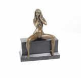 Nud- statueta erotica pe soclu din marmura FA-69