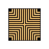 Panou acustic de perete Deco V cu aspect de bambus, 60x60x1,8 cm