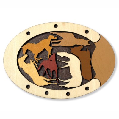 Puzzle logic cu animale Constantina, , s - Wild Horses foto