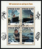 NIGER 2017 - Titanic, aniv. 105 ani /set complet - colita + bloc, Stampilat