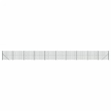 Cumpara ieftin Gard plasa de sarma cu bordura, verde, 1,8x25 m