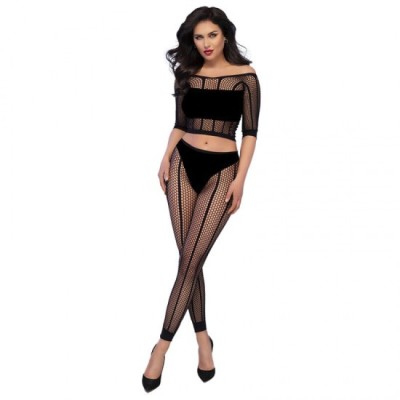 CHILIROSE - CR 4647 TOP &amp;amp; LEGGINS BLACK S/M foto