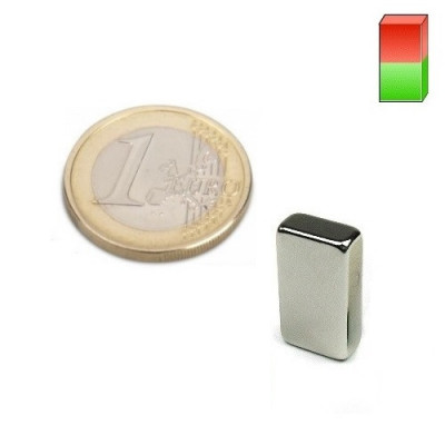 Magnet neodim bloc, 10x5x18 mm, putere 3,1 kg, N45H foto