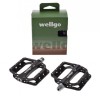 Set 2 pedale Wellgo din aluminiu, filet 9/16, culoare negru Cod:AWR0085
