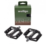 Set 2 pedale Wellgo din aluminiu, filet 9/16, culoare negru Cod:AWR0085