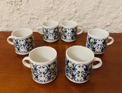 6 CESTI/ CANI DIN PORTELAN VILLEROY &amp;amp; BOCH - COLECTIA CADIZ H7,7CM foto