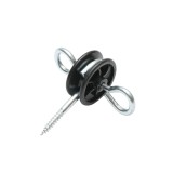 Izolator cu ancorare dubla pentru gard electric, 93x84 mm, fi 5.8 mm, Mezofarm