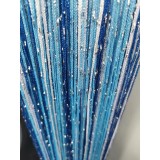 Cumpara ieftin Perdea franjuri alb,bleu,albastru COL15