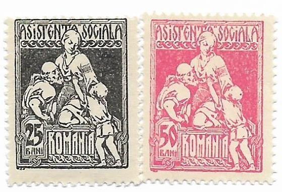 Asistenta sociala (3 buc.), 1921 - valori neobliterate