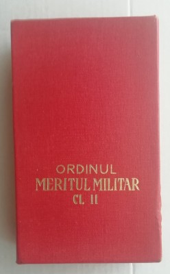 QW15 4 - cutie ordinul Meritul militar - clasa a II-a foto