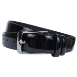 Curea barbati eleganta pentru costum, latime 3.5cm, Negru LAC, piele ecologica - CK110NLAC