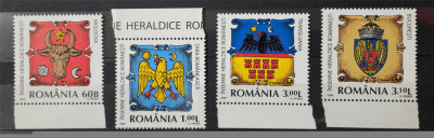 Timbre 2008 &amp;Icirc;nsemne heraldice rom&amp;acirc;nești, MNH foto