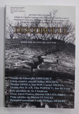 DISCOBOLUL , REVISTA DE CULTURA , ANUL XXIII , NR. 271 -272-273 , IULIE - AUGUST , . 2020 foto