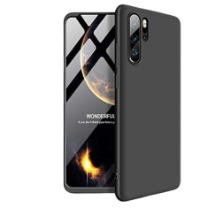 Husa protectie 360 fata + spate + folie silicon Huawei P30 Pro , Negru