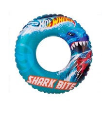 Colac de inot gonflabil, Hot Wheels, Albastru, 3-6 ani, 51 cm